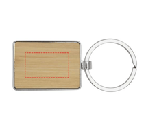 Neta bamboo rectangular keychain